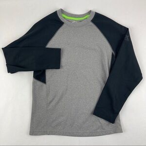 Zeroxposur Performance Tshirt Boys Medium 10-12 Gray Black Long Sleeve
